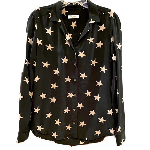 Equipment Tops - Equipment Femme 100% Silk Star print button up blouse